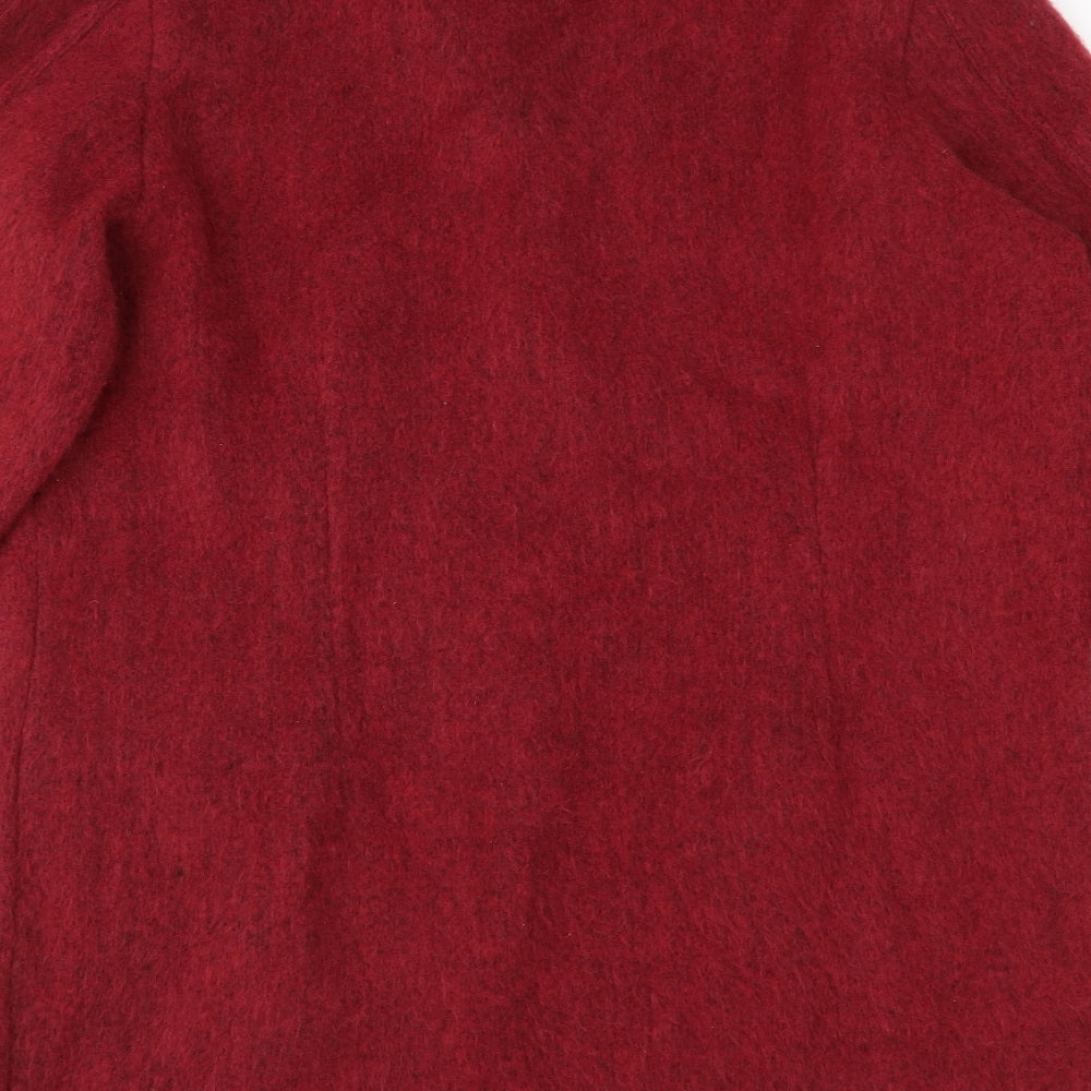 Womens UK Size 14 Afibel Red Overcoat
