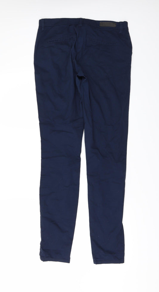Only Womens Blue Trousers Size 8 L32 in