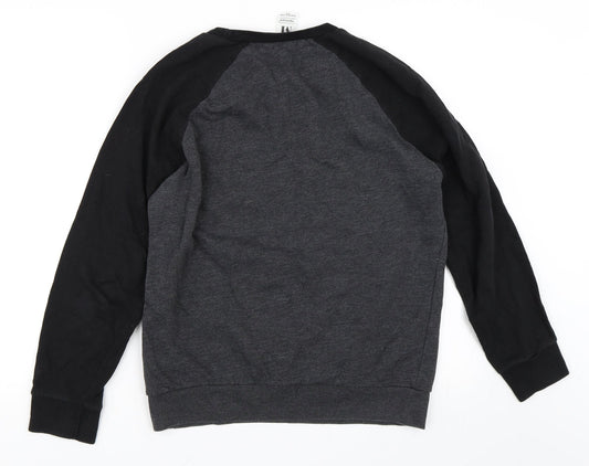 Topman Mens Grey Pullover Sweatshirt Size M