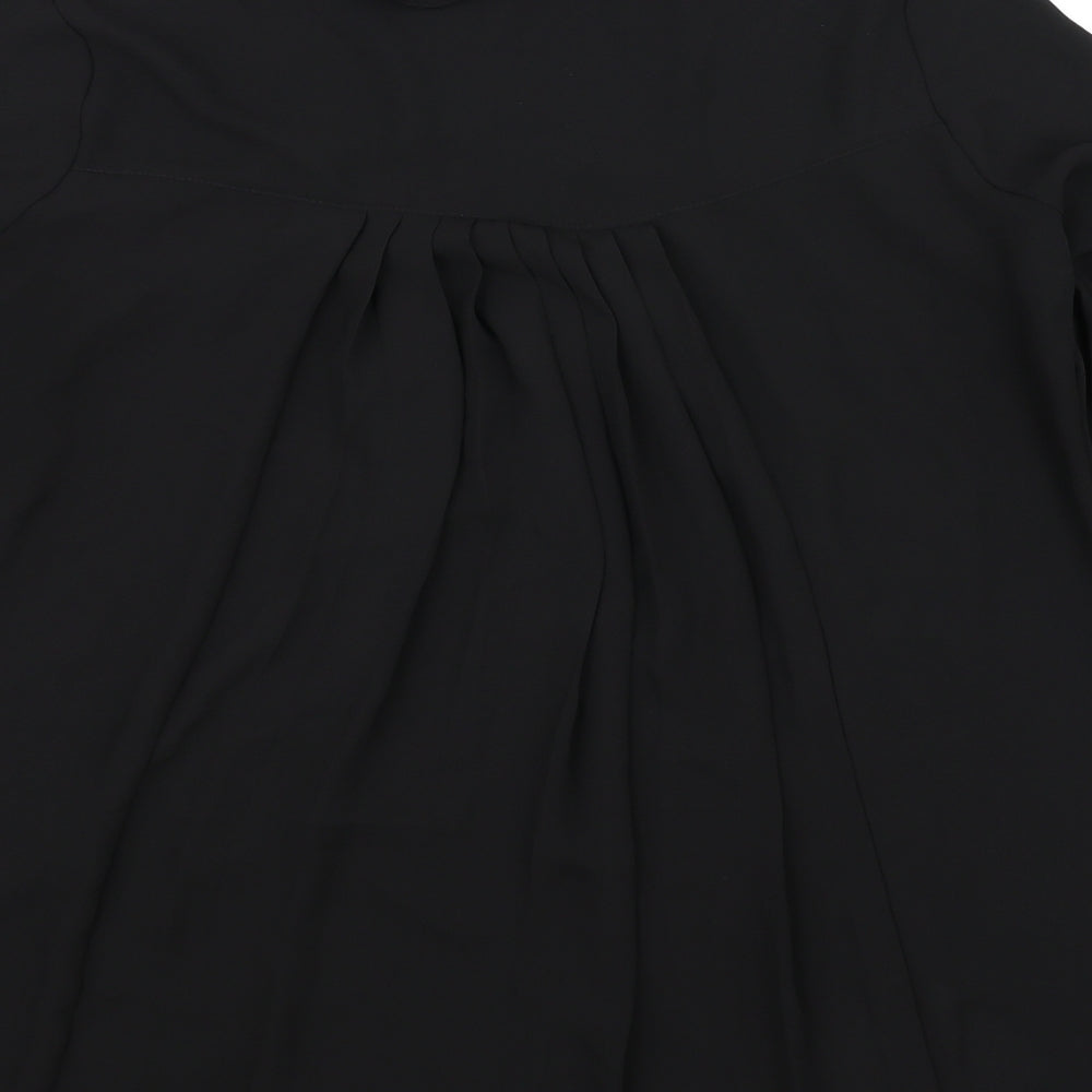 Womens UK Size 12 Marks and Spencer Black Basic Blouse