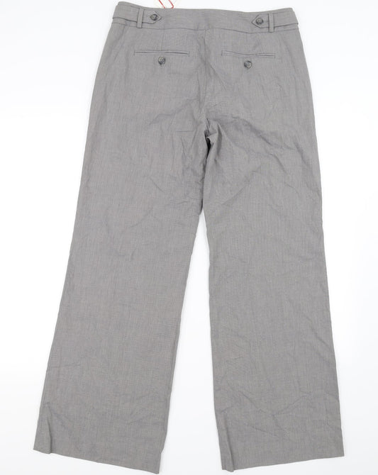 Marks and Spencer Womens Grey Trousers Size 12 L30 in