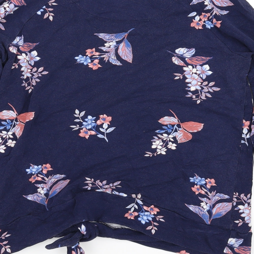 Womens UK Size 8 Marks and Spencer Blue Basic Blouse
