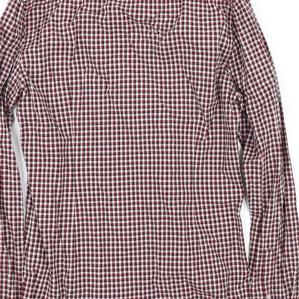 ASOS Mens Red Check Button-Up Size M