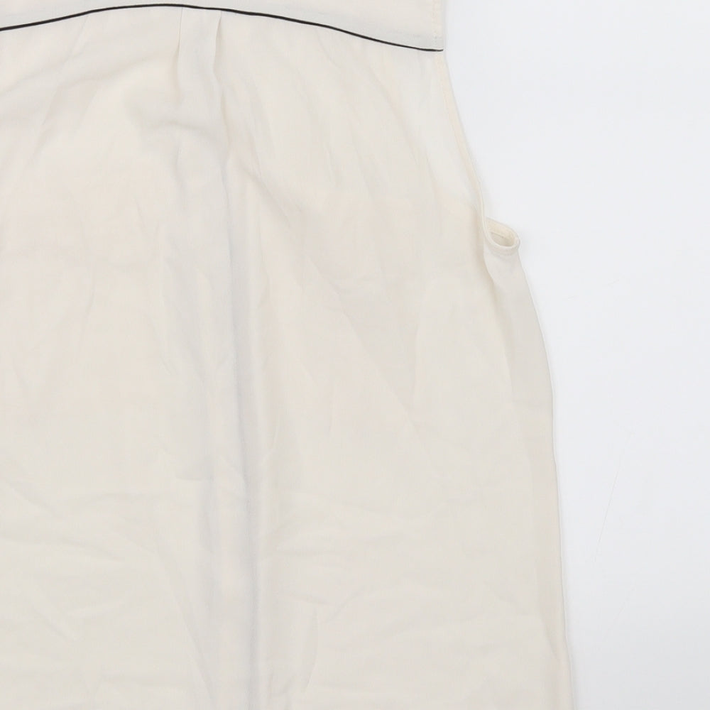 Womens UK Size 10 H&M White Basic Blouse