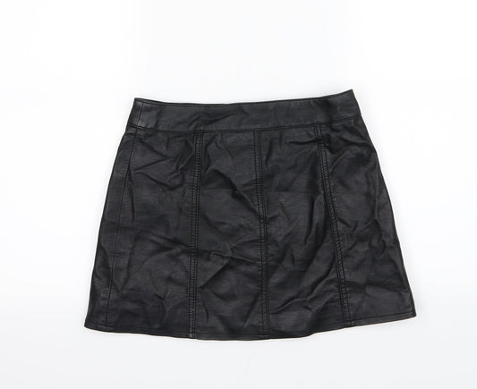 H&M Womens Black   A-Line Skirt Size 10