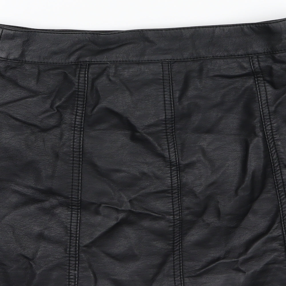 H&M Womens Black A-Line Skirt Size 10