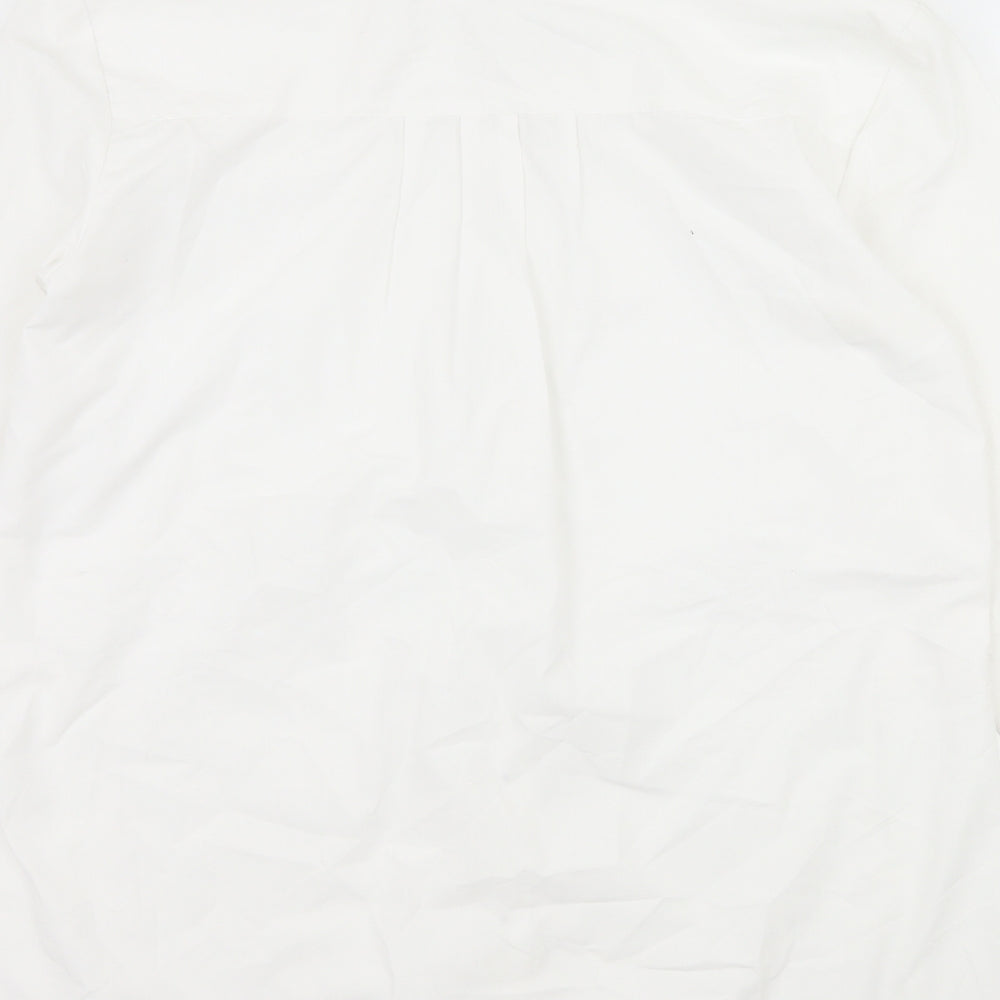 b.young Mens White Button-Up Size M