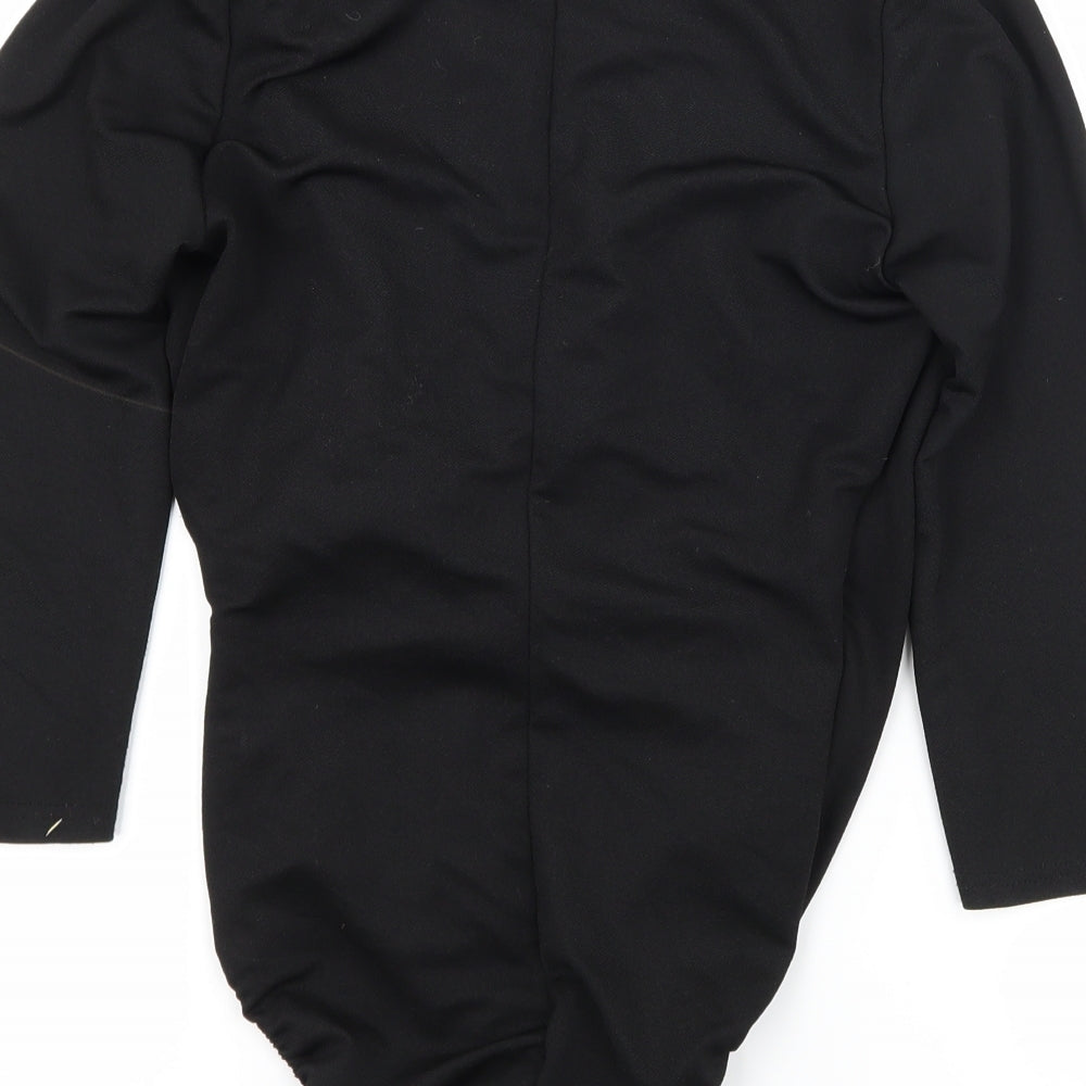 River Island Womens Black Bodysuit One-Piece Size 10