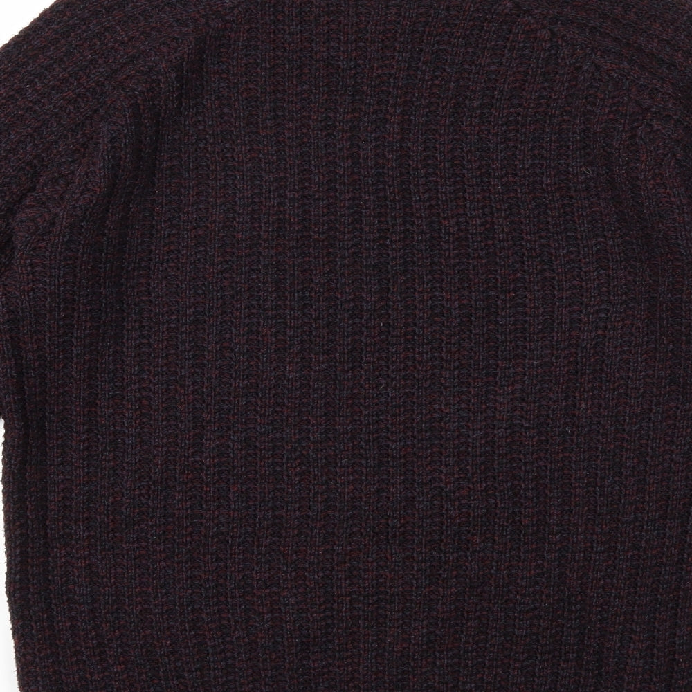 Cedarwood State Mens Red Knit Pullover Jumper Size M