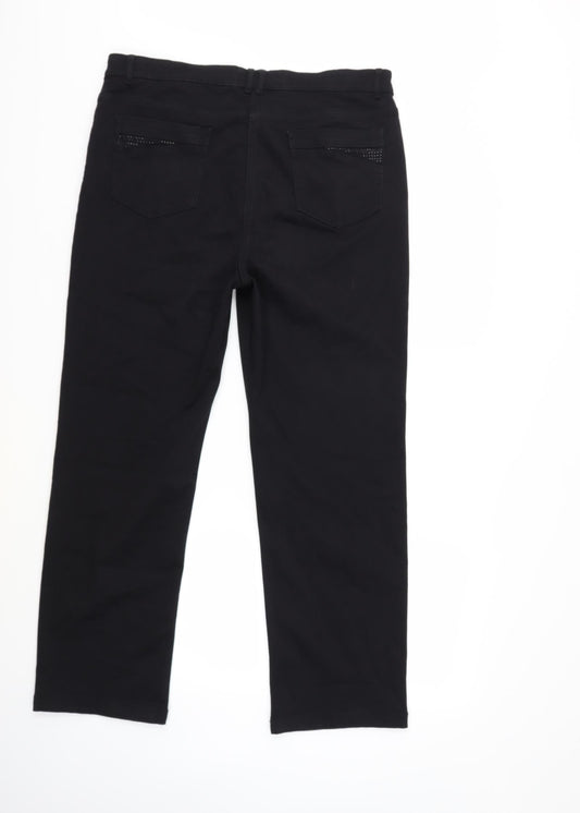 Per Una Womens Black  Denim Skinny Jeans Size 36 in L29 in