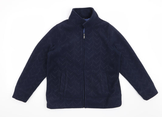 Bonmarché Womens Blue Geometric Jacket Size S