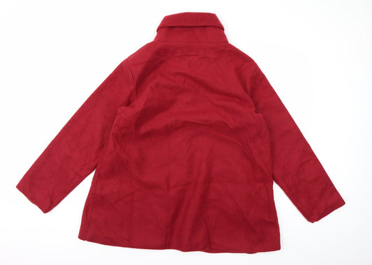 Womens UK Size 16 Gabriella Vicenza Red Pea Coat