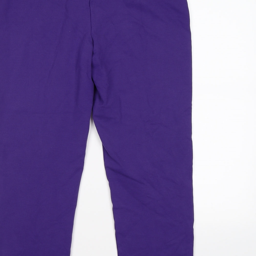 TU Womens Purple Cropped Trousers Size 14 L25 in