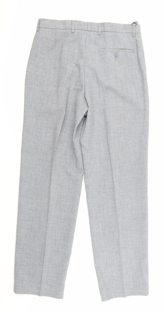 Marks and Spencer Mens Grey Trousers Size 32 in L31 in