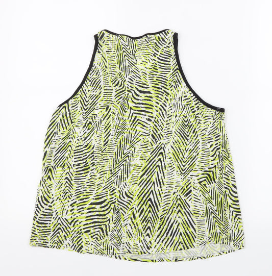 Womens UK Size 12 New Look Green Basic Tank