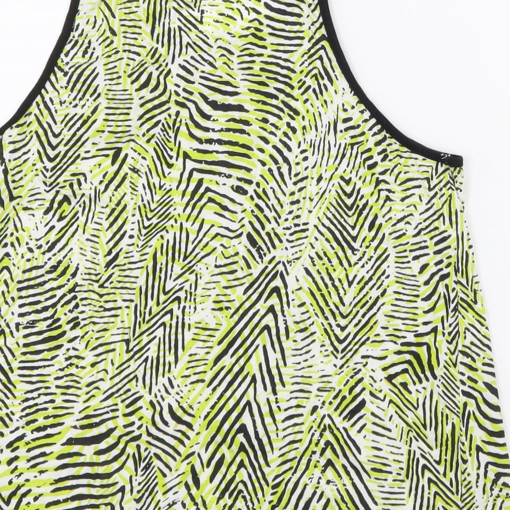Womens UK Size 12 New Look Green Basic Tank