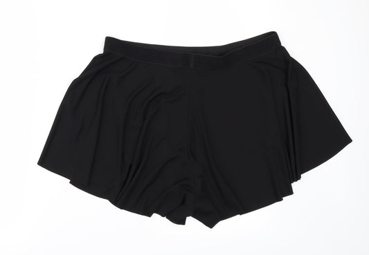 H&M Womens Black Paperbag Shorts Size L