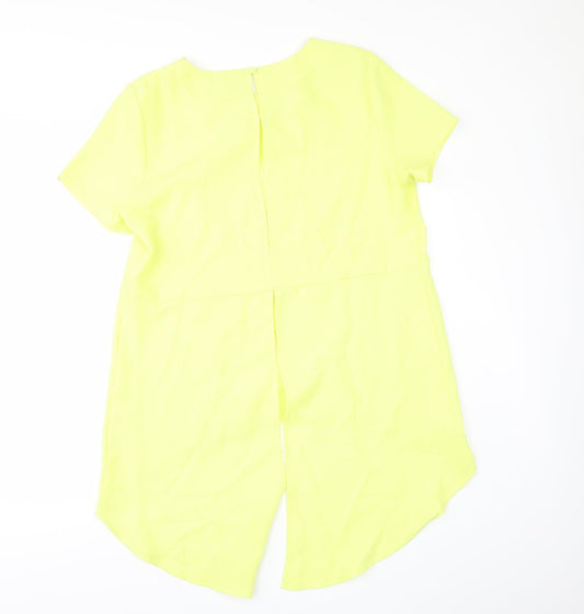 Glamorous Womens Yellow Tunic Blouse Size L