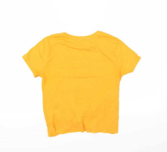 Primark Womens Orange Basic T-Shirt Size XS