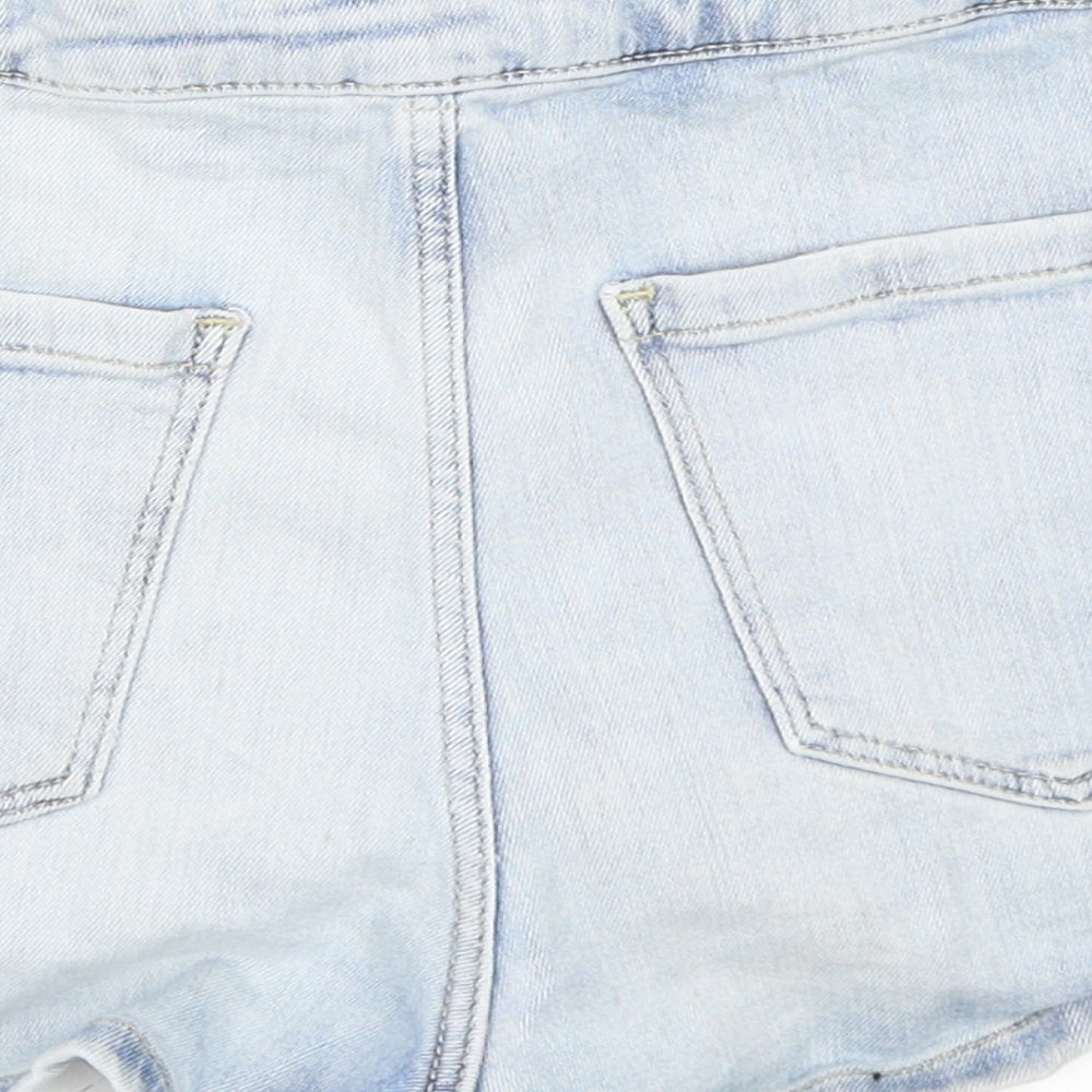 Topshop Womens Blue Hot Pants Shorts Size 28 in