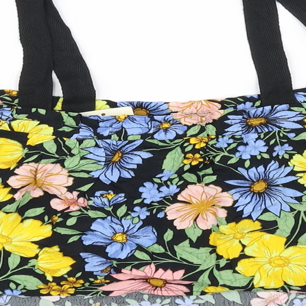 Miss Selfridge Womens Yellow Floral Basic Tank Size 12