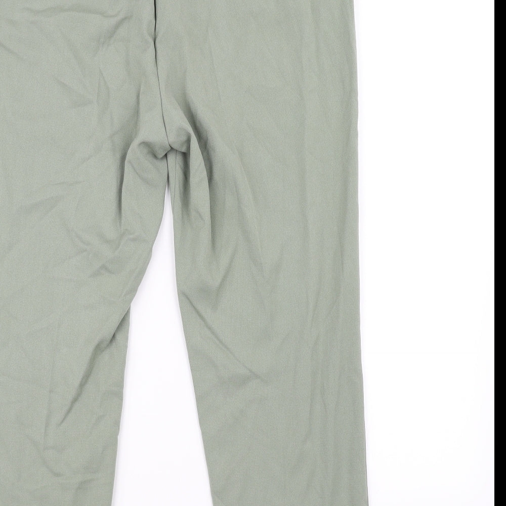 Womens UK Size 16 Marks and Spencer Regular Fit Green Trousers