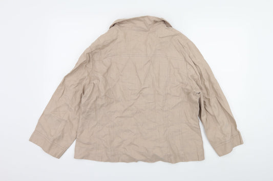 Alex & Co Womens Beige Jacket Size 16