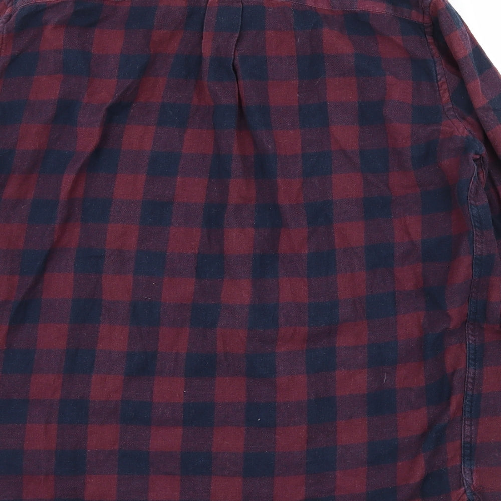 Mens UK Size L French Connection Purple Button-Up Long Sleeve Casual Shirt