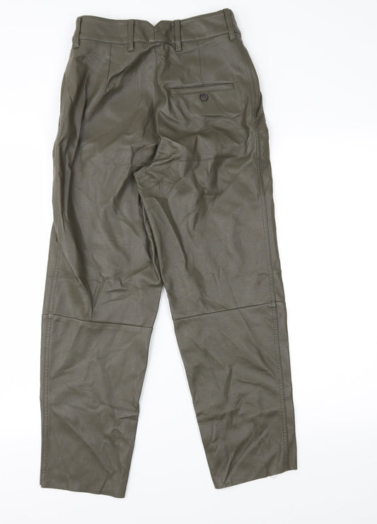Womens UK Size 6 H&M Regular Fit Green Trousers