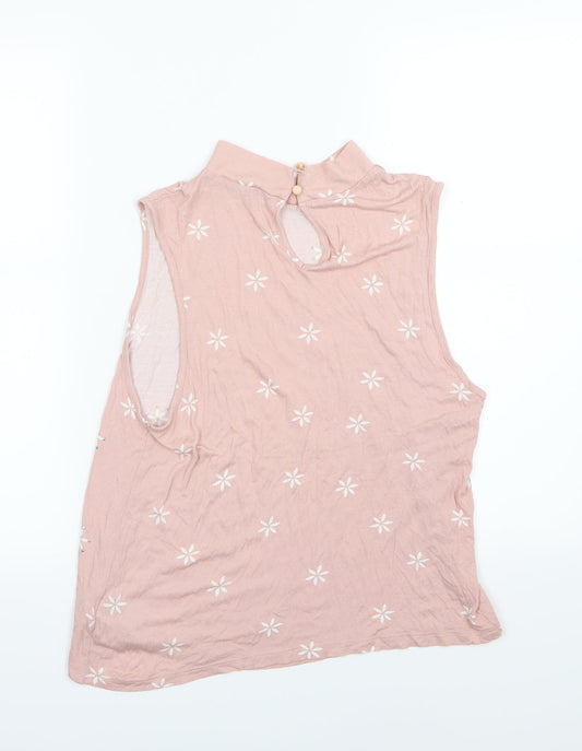 Atmosphere Womens Pink Floral Jersey Basic Blouse Size 16