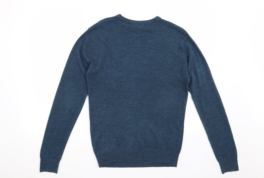 Cedar Wood State Mens Blue Pullover Jumper Size S