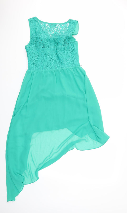 Oasis Womens Green Fit & Flare Size 10