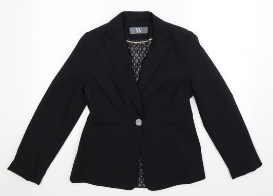 Womens UK Size 10 BHS Regular Blue Suit Jacket