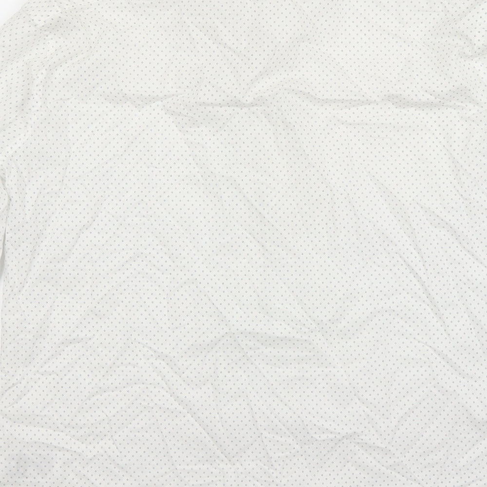 Uniqlo Mens White Geometric Button-Up Size S