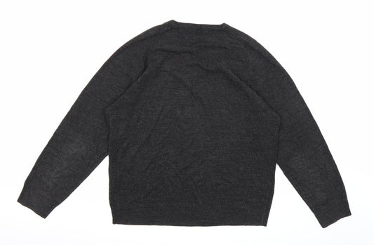Blue Harbour Mens Grey Knit Pullover Jumper Size L