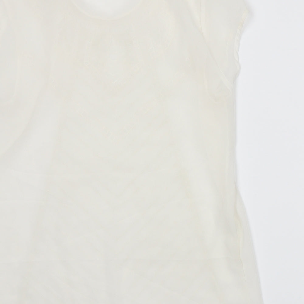 En Garde Womens White Basic T-Shirt Size M