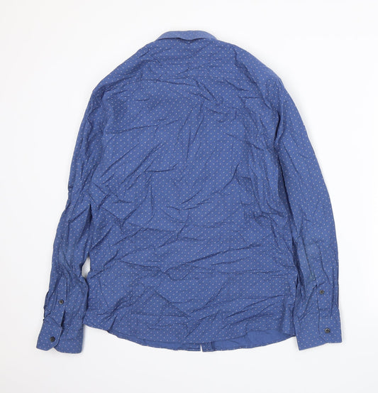 Mens UK Collar Size 15.5 G2000 Smart Blue Dress Shirt