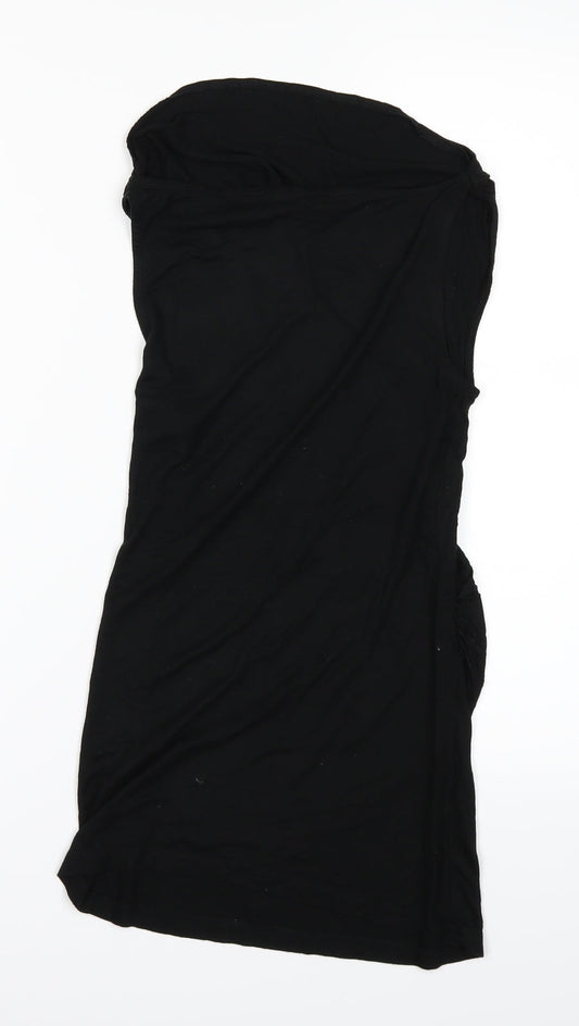 Ann Taylor Womens Black Basic T-Shirt Size XS