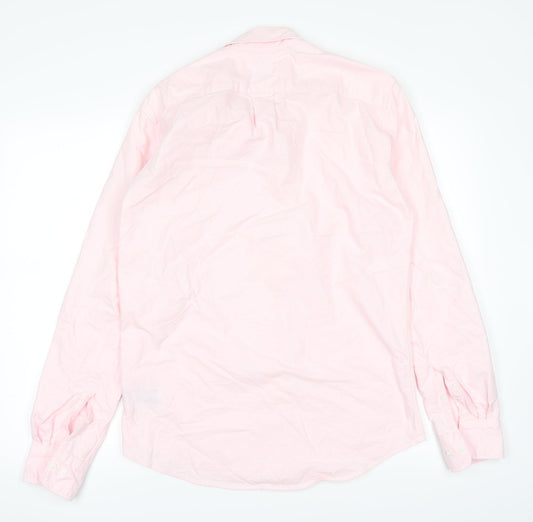 Mens UK Collar Size S uni Smart Pink Dress Shirt