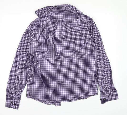 Agape Mens Purple Dress Shirt Size XS