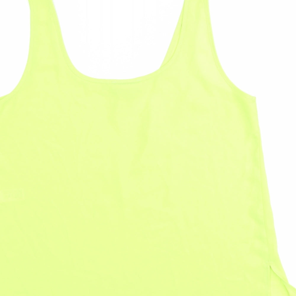 Womens UK Size 8 Topshop Green Basic Tank