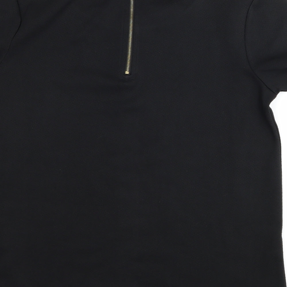 Womens UK Size 8 New Look Black Basic T-Shirt