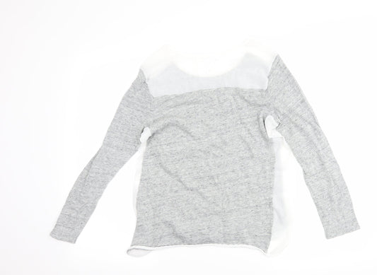 Womens UK Size 8 NEXT Grey Basic T-Shirt