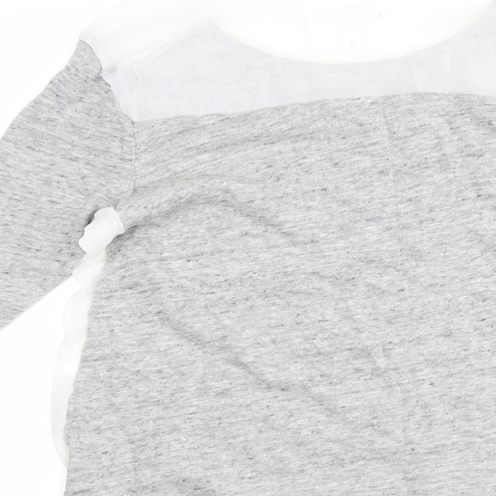 Womens UK Size 8 NEXT Grey Basic T-Shirt