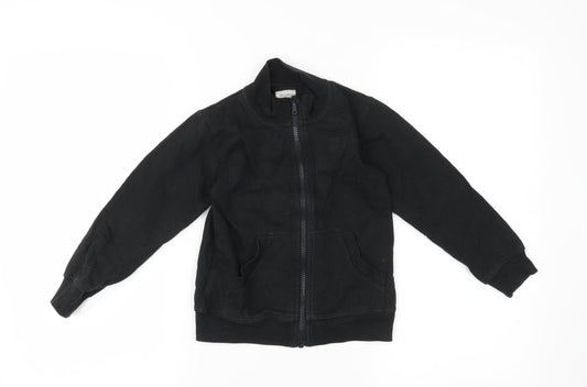 name it Boys Black Full Zip Jumper Size 5 Years