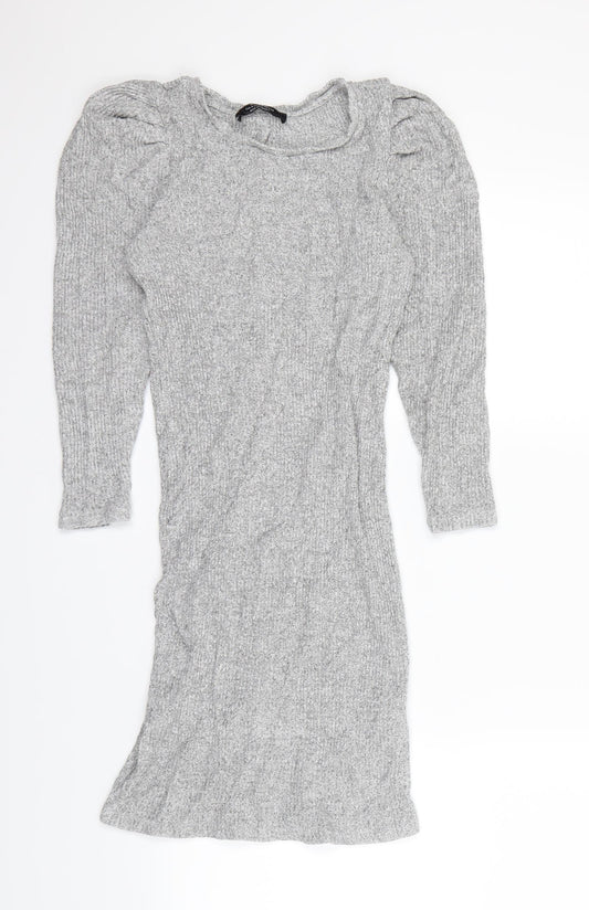 Bershka Womens Grey Bodycon Size M