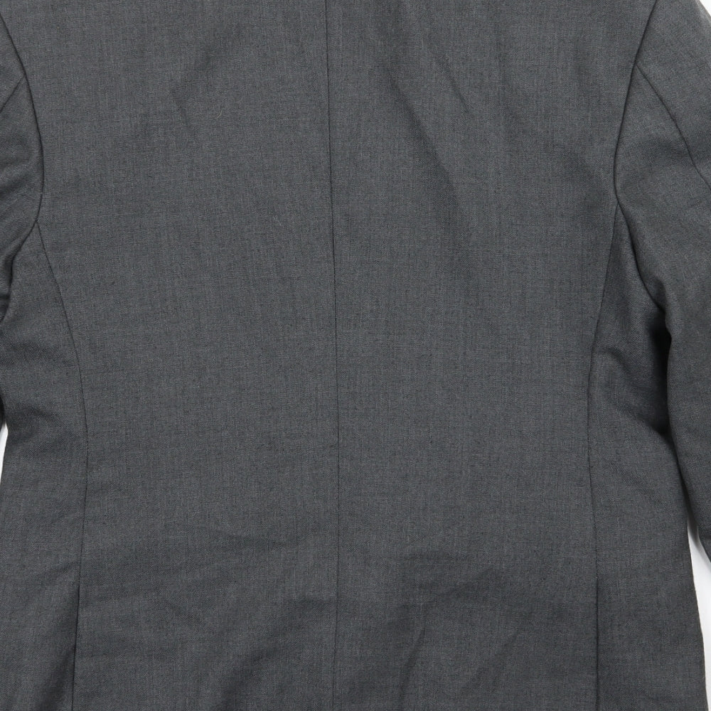Mens UK Size 36 Preworn Regular Grey Suit Jacket