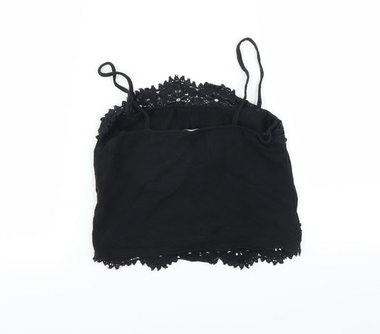 Womens UK Size 12 New Look Black Camisole Blouse