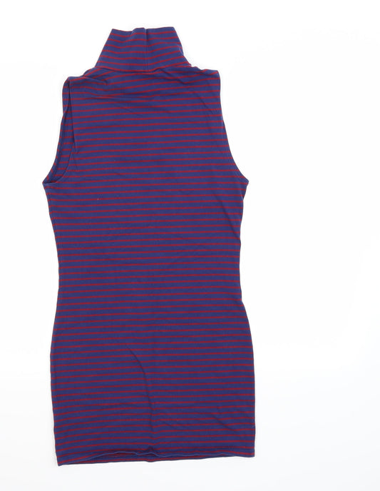 FOREVER 21 Womens Purple Striped Tank Dress Size M