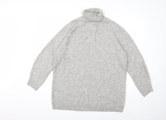 H&M Womens Grey Knit Pullover Jumper Size M